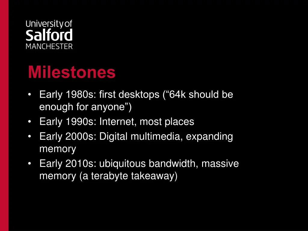 milestones
