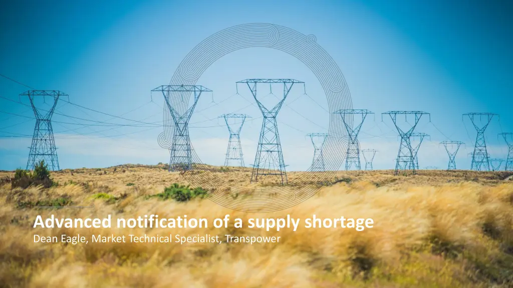 advanced notification of a supply shortage dean