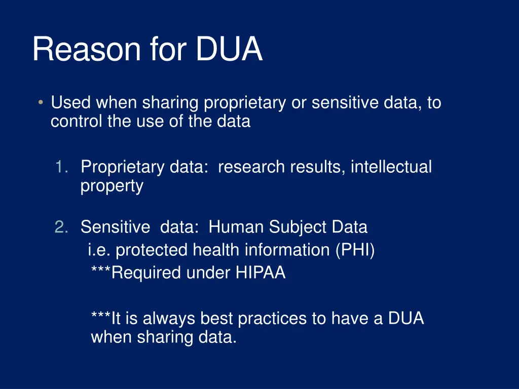 reason for dua
