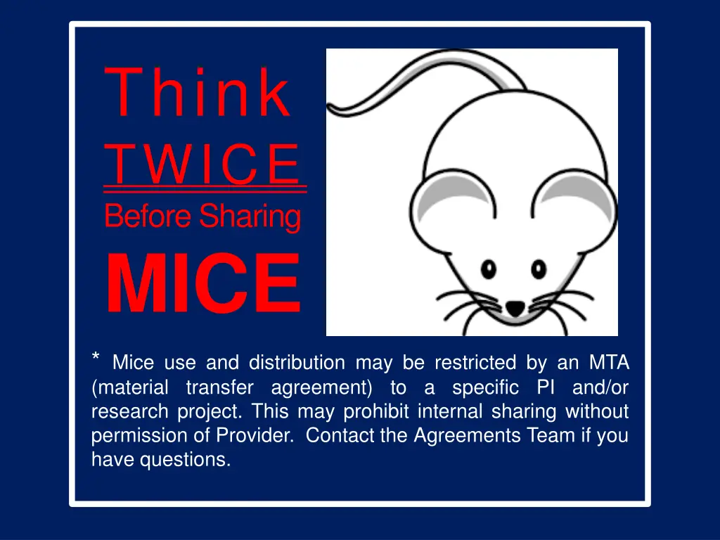 think twice before sharing mice