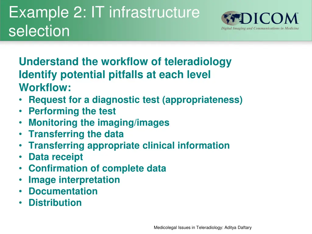 example 2 it infrastructure selection
