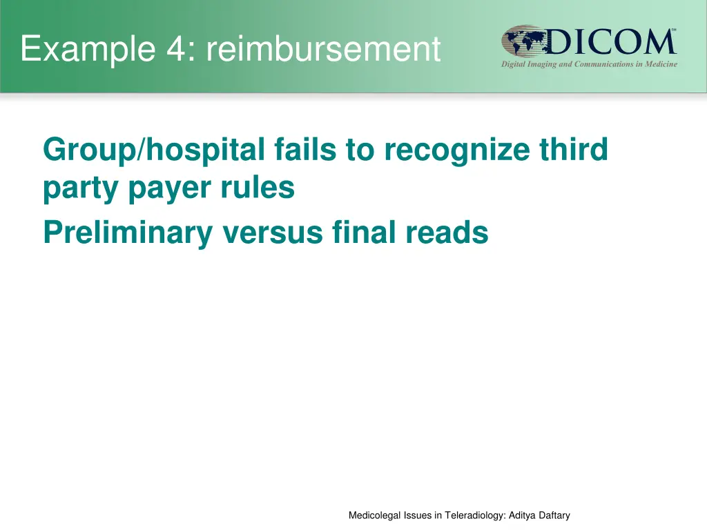 example 4 reimbursement