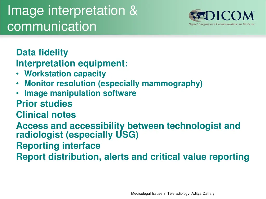 image interpretation communication