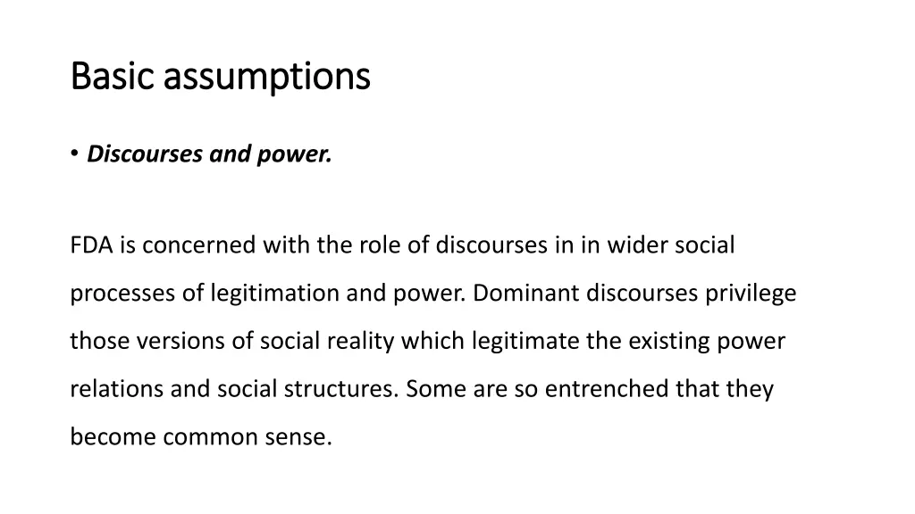 basic basic assumptions assumptions 3