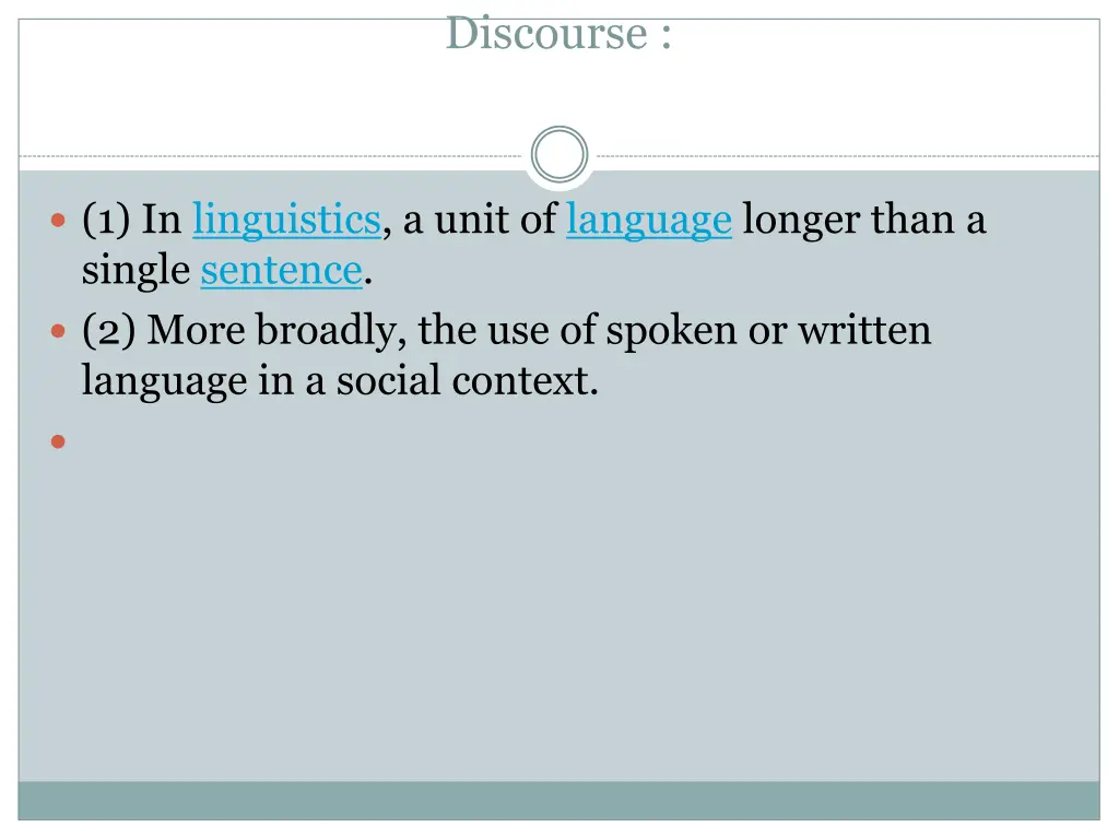 discourse