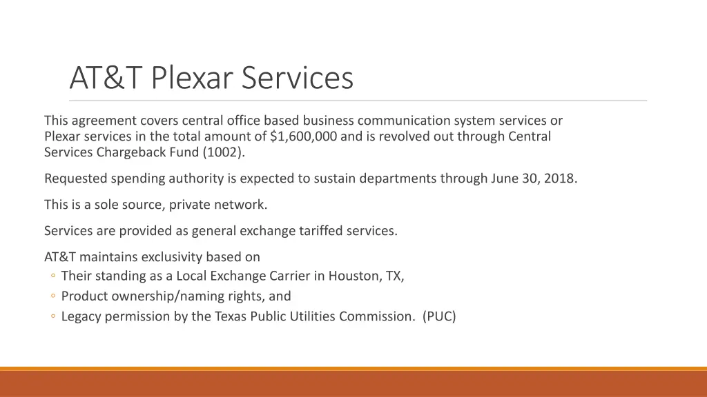 at t plexar services