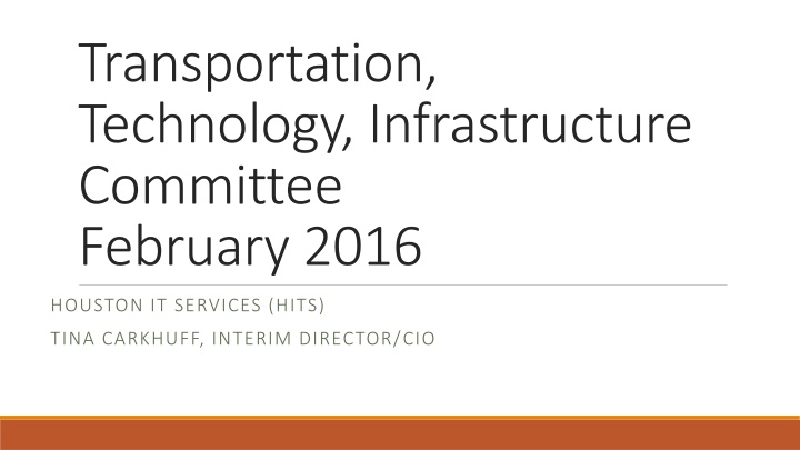 transportation technology infrastructure