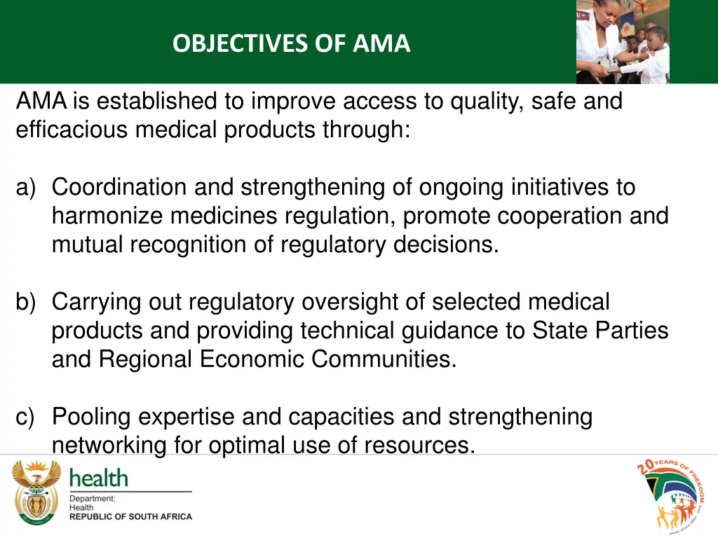 objectives of ama