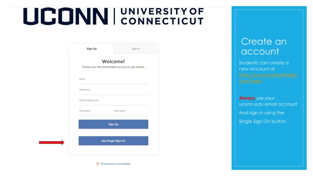 create an account