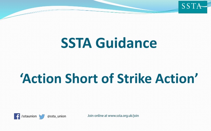 ssta guidance