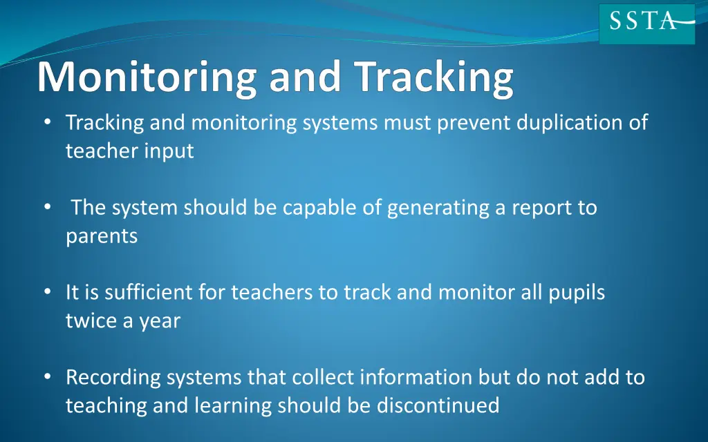 tracking and monitoring systems must prevent
