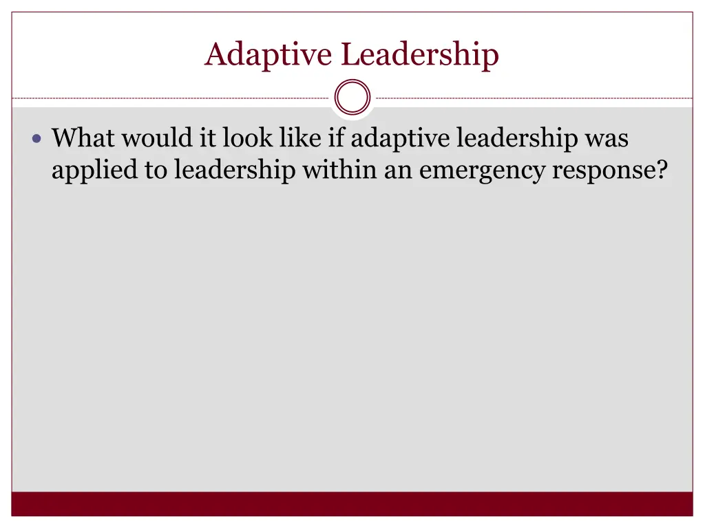 adaptive leadership 1