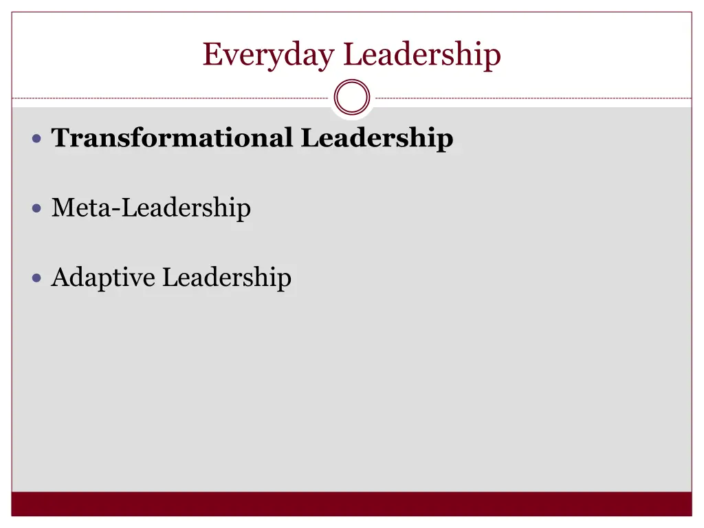 everyday leadership