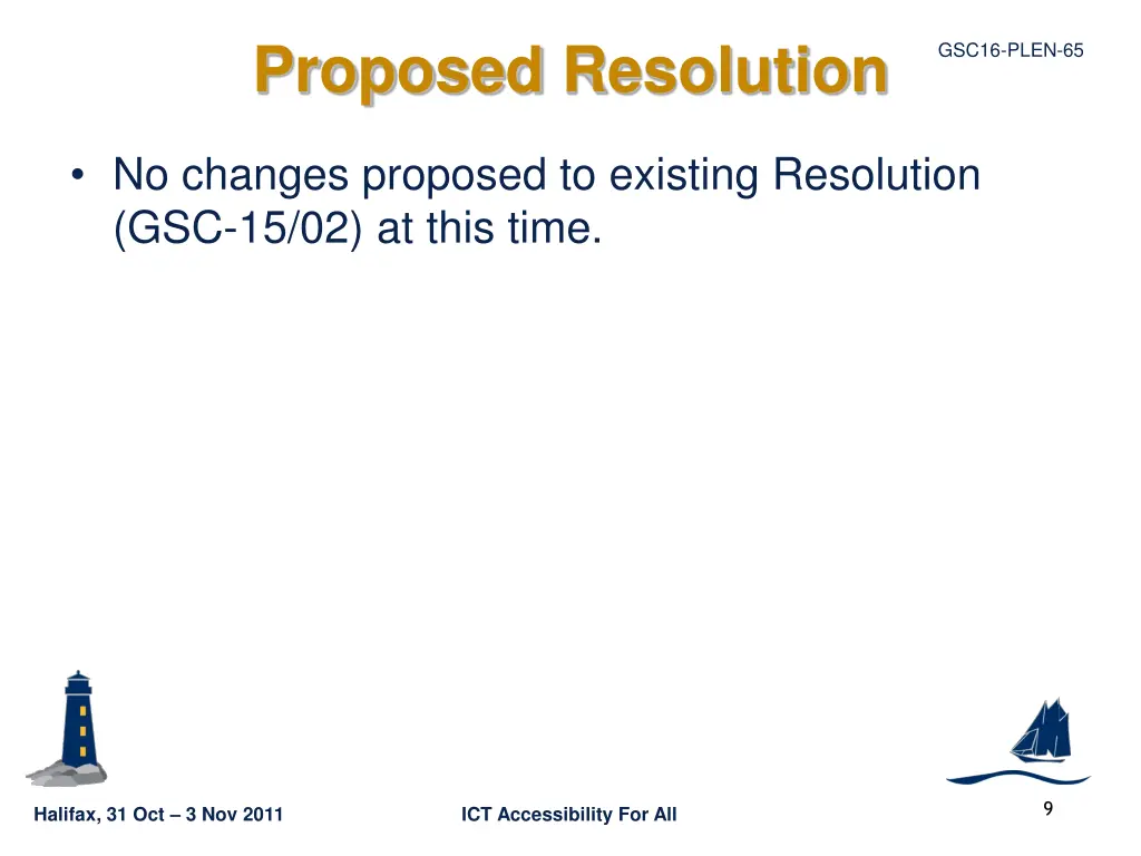 proposed resolution
