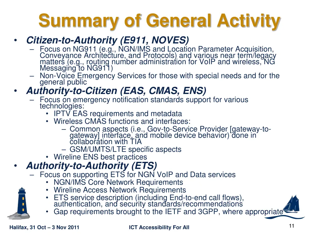 summary of general activity citizen to authority