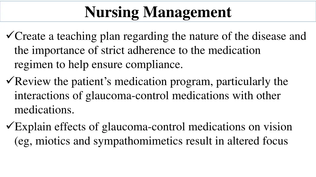 nursing management