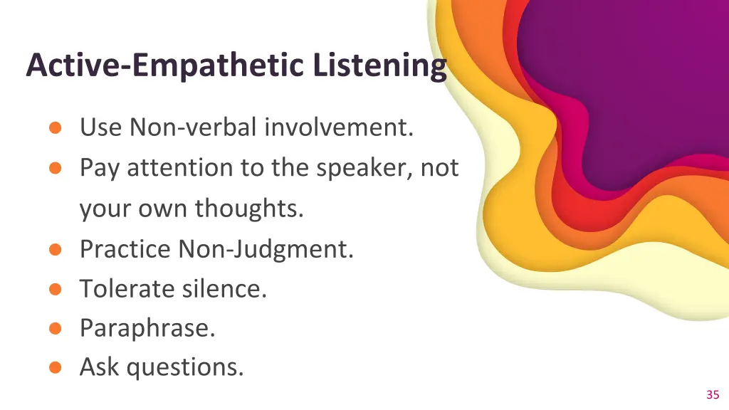 active empathetic listening