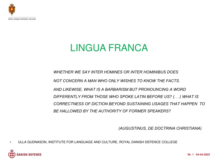 lingua franca
