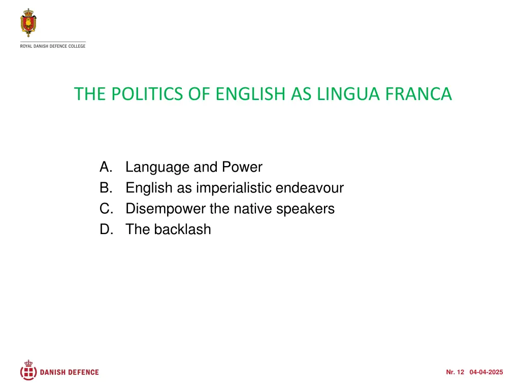 the politics of english as lingua franca
