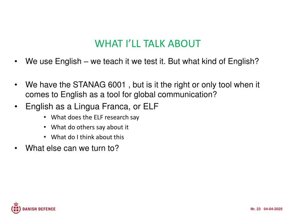 what i ll talk about