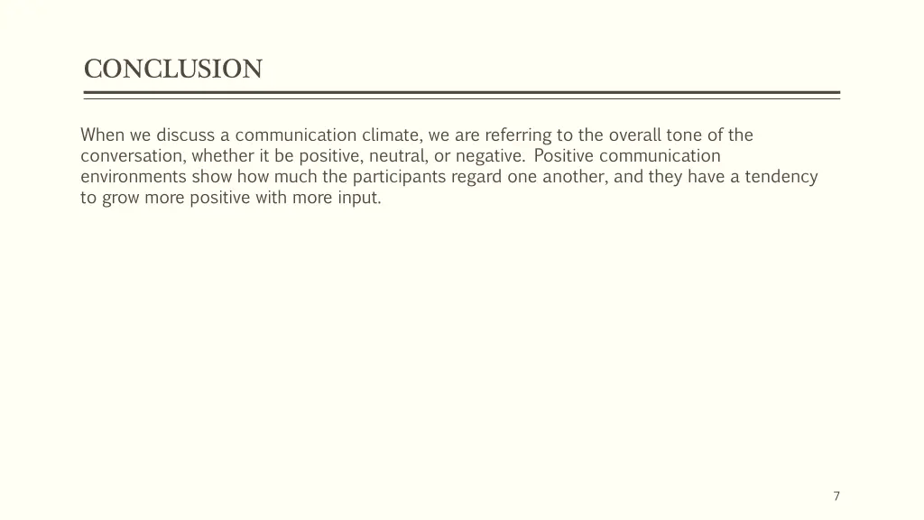 conclusion