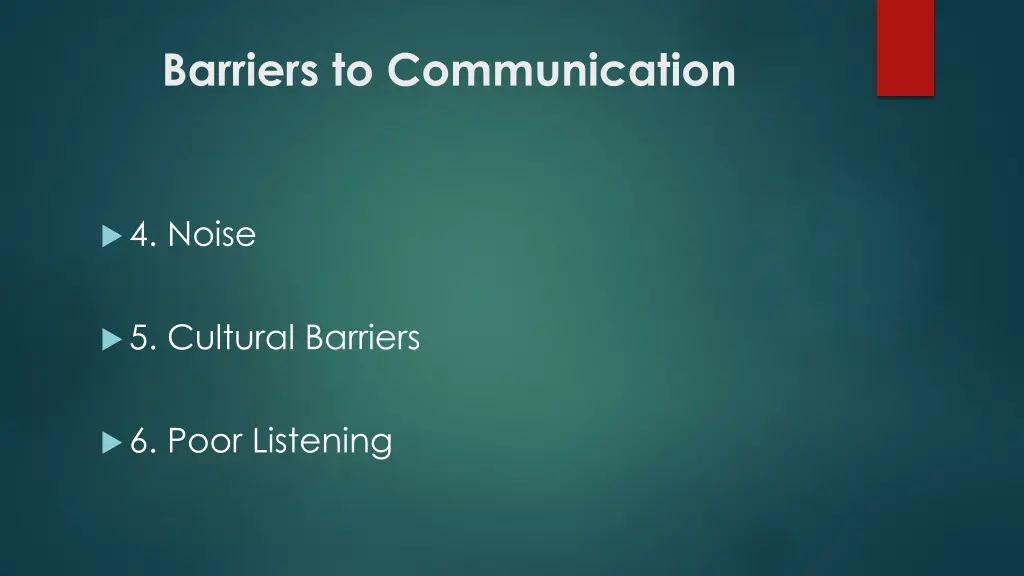 barriers to communication 1