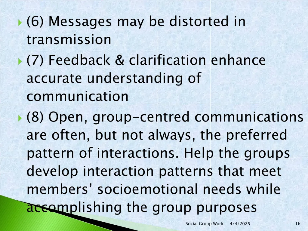 6 messages may be distorted in transmission