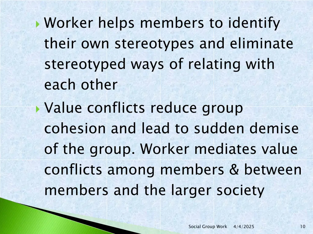 worker helps members to identify their