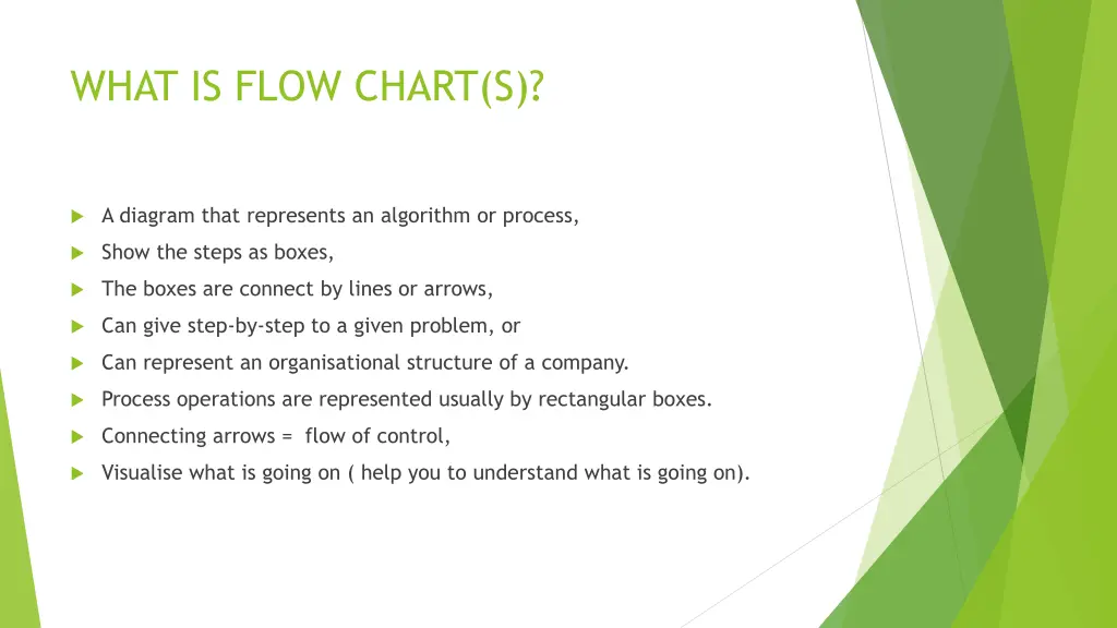 what is flow chart s