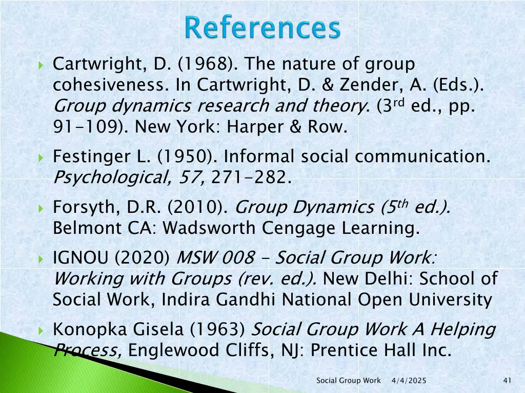 cartwright d 1968 the nature of group