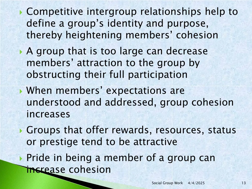 competitive intergroup relationships help