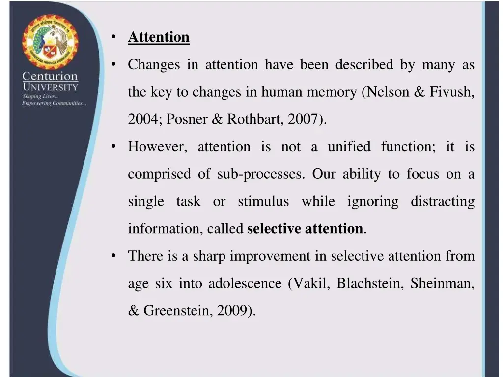 attention