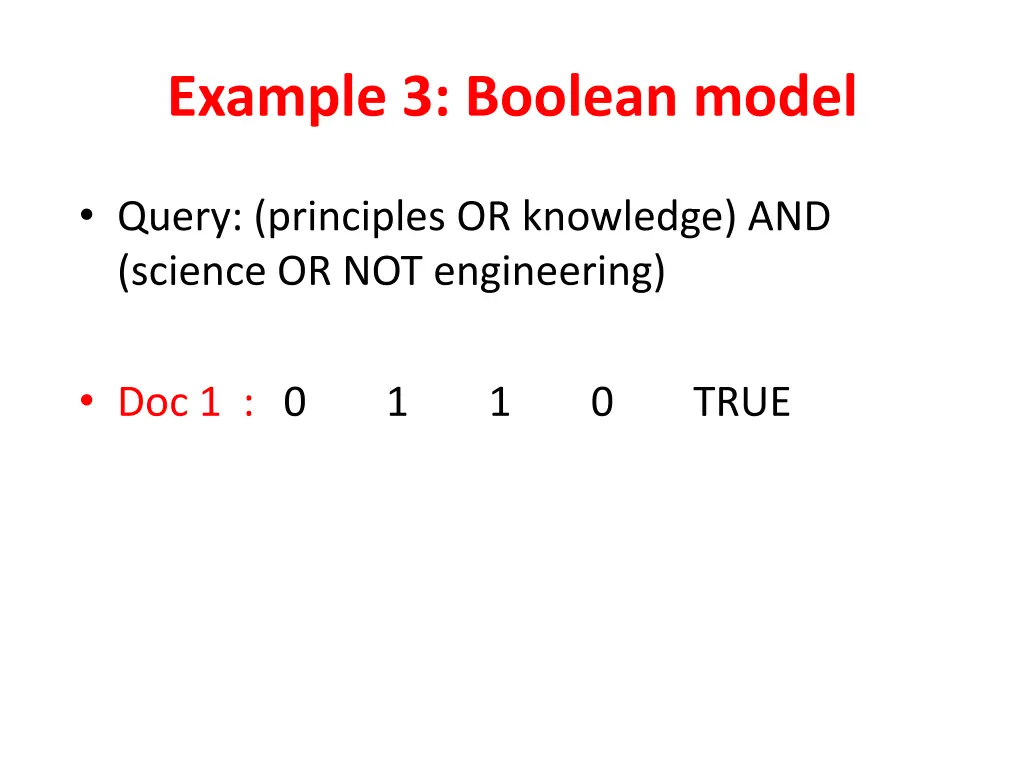 example 3 boolean model