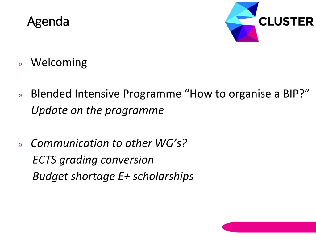 agenda agenda