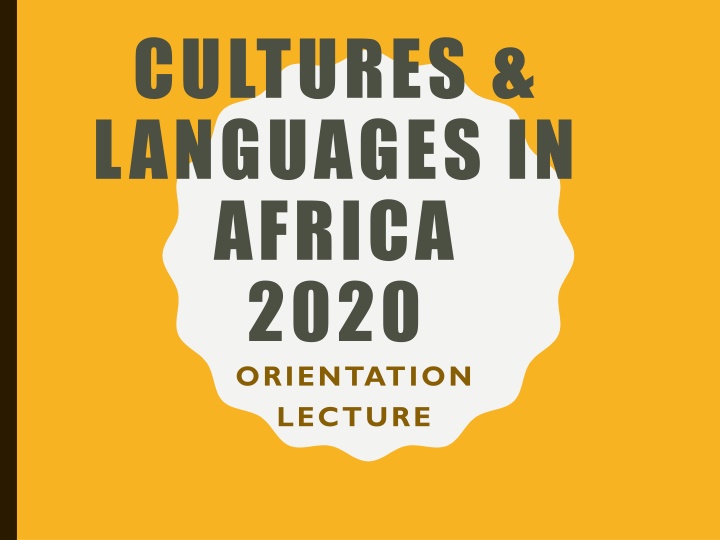 cultures languages in africa 2020 orientation