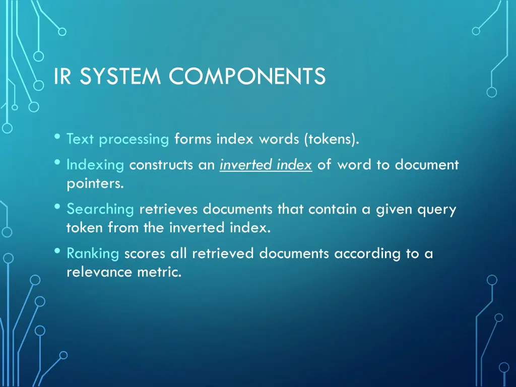ir system components