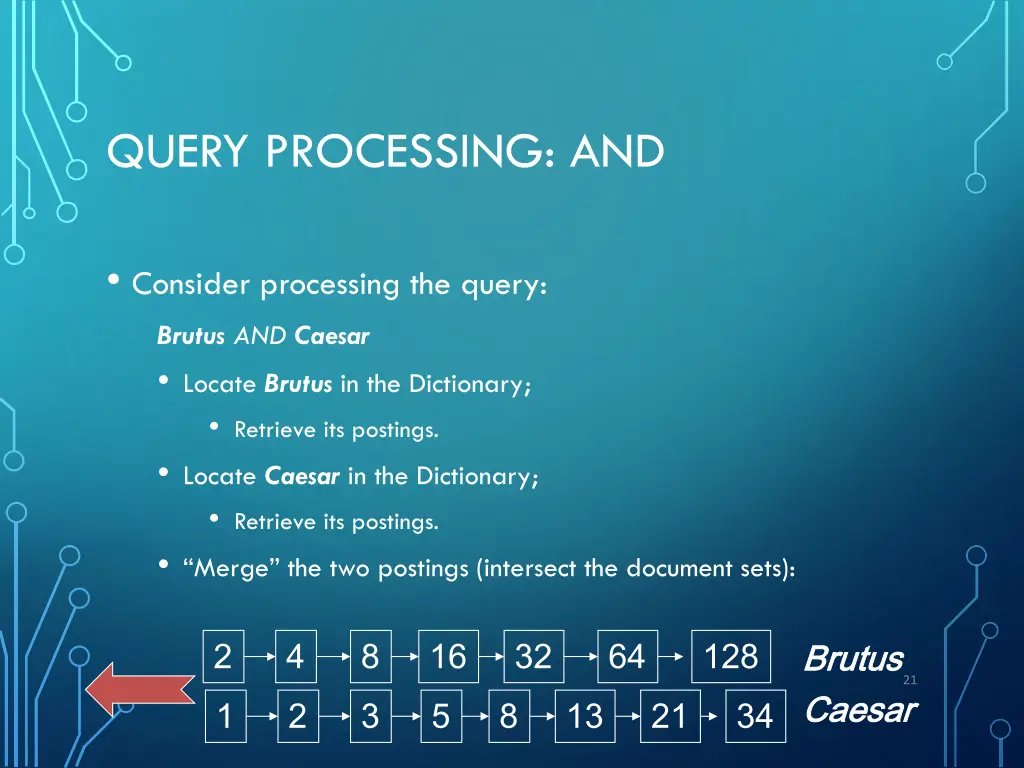 query processing and