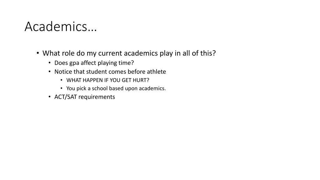 academics