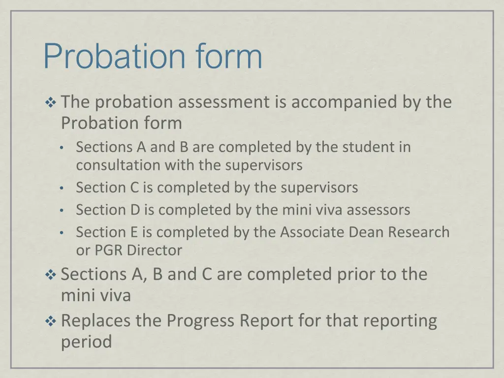 probation form