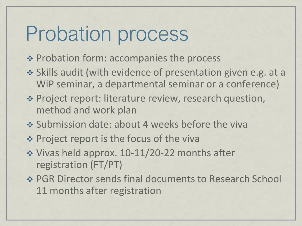 probation process