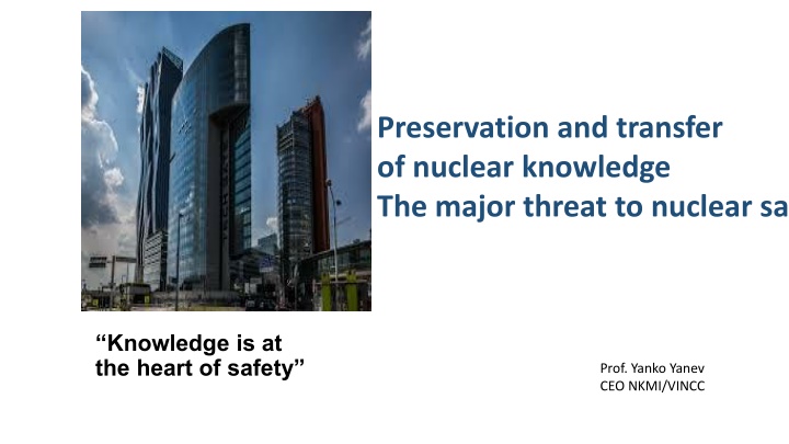 preservation and transfer of nuclear knowledge