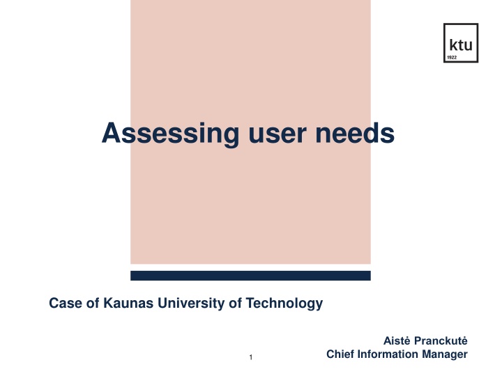 assessing user needs