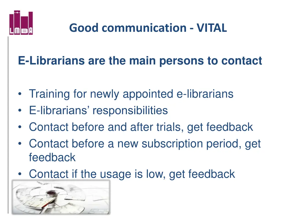 good communication vital