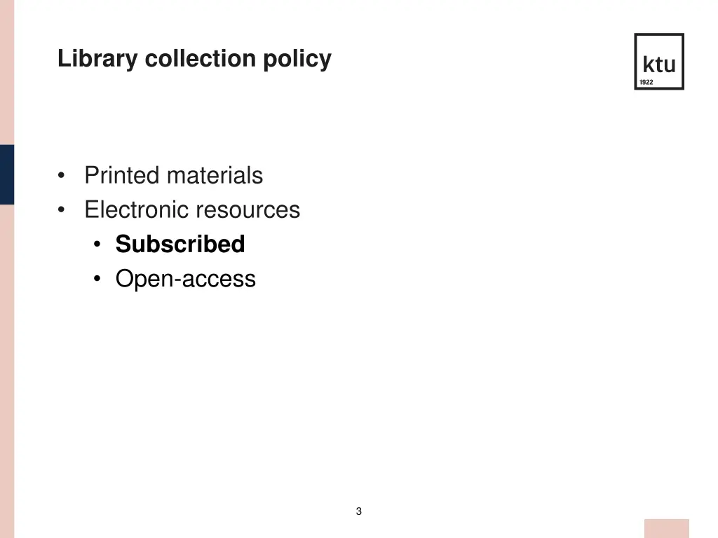 library collection policy