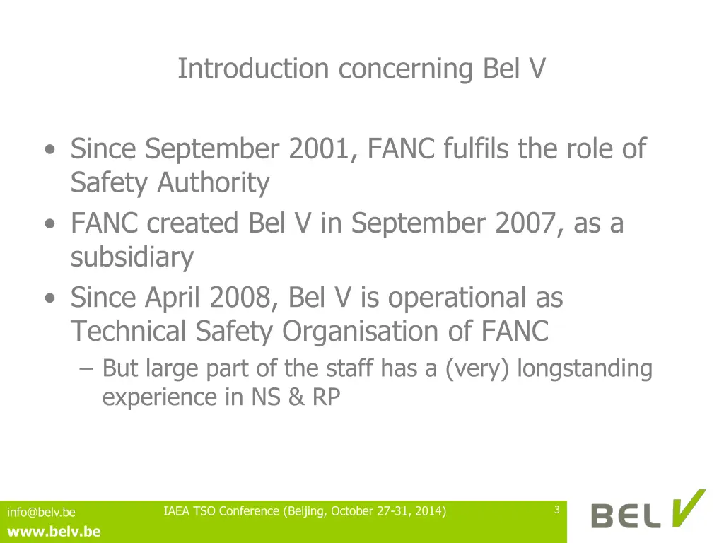 introduction concerning bel v
