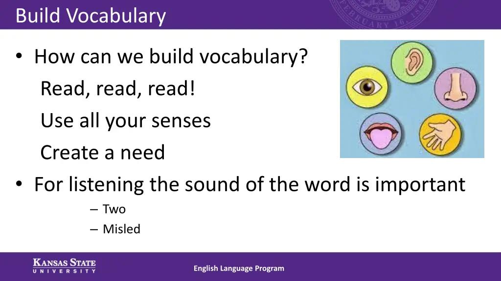 build vocabulary