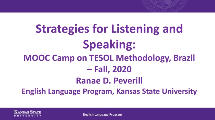 strategies for listening and speaking mooc camp