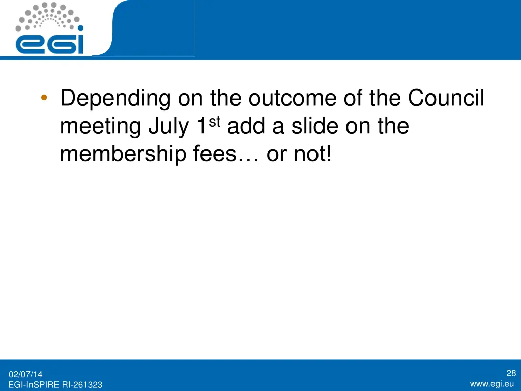 depending on the outcome of the council meeting