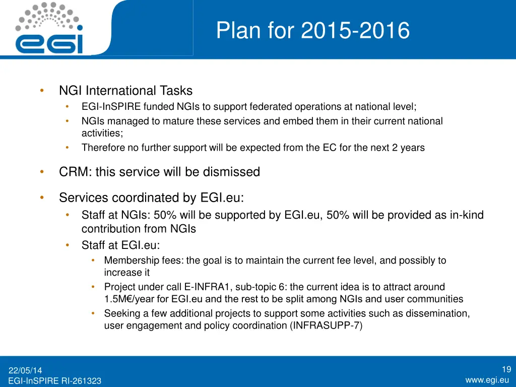 plan for 2015 2016