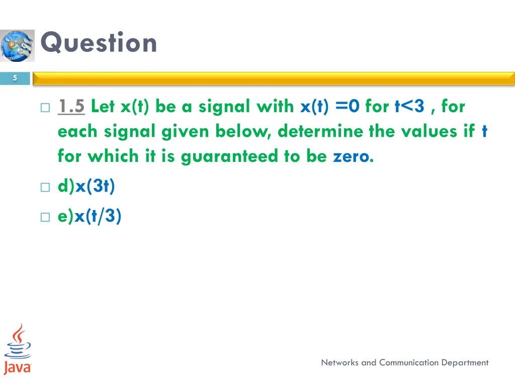 question 1